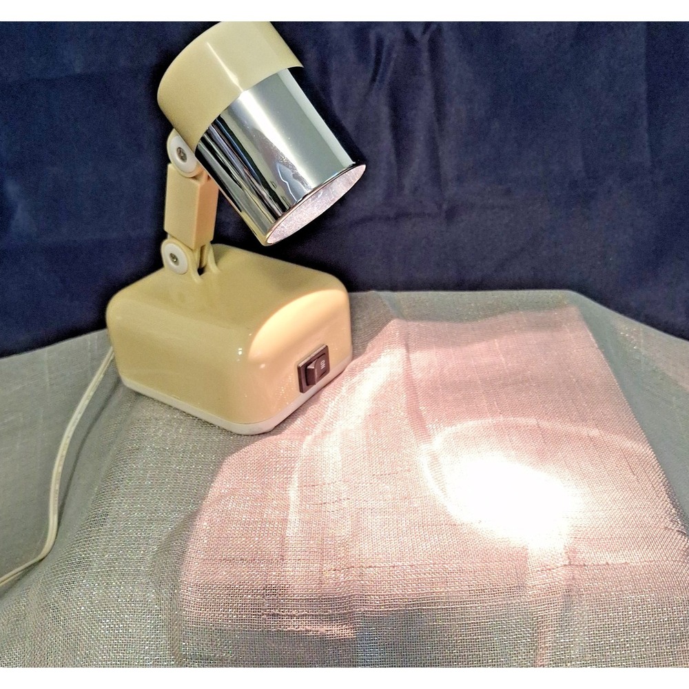 Vintage Corded Floxite Compact Desk Light Lamp Wall Mount Tabletop with bracket - Picture 3 of 13